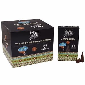Tribal Soul Incienso de Reflujo - Salvia Blanca + Palo Santo