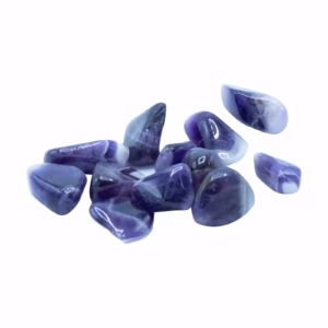 Tumble Stone - Amethyst Banded Medium 24pcs