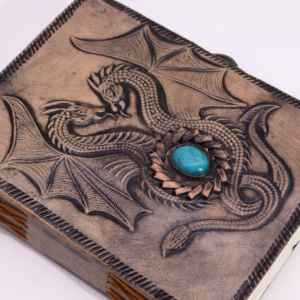Two Dragons - Esoteric Notebook - Red Tan - 200 Pages Stich Edge - 17.5x12.5x3cm