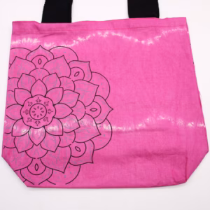 Tye - Dye Bomullspose (6 Oz) - 38x42x12cm - Mandela - Magento - Svart Håndtak