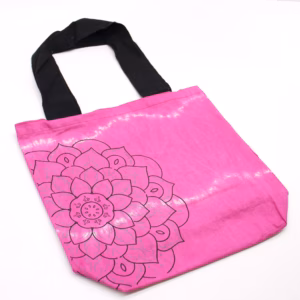 Tye - Dye Bomullspose (6 Oz) - 38x42x12cm - Mandela - Magento - Svart Håndtak