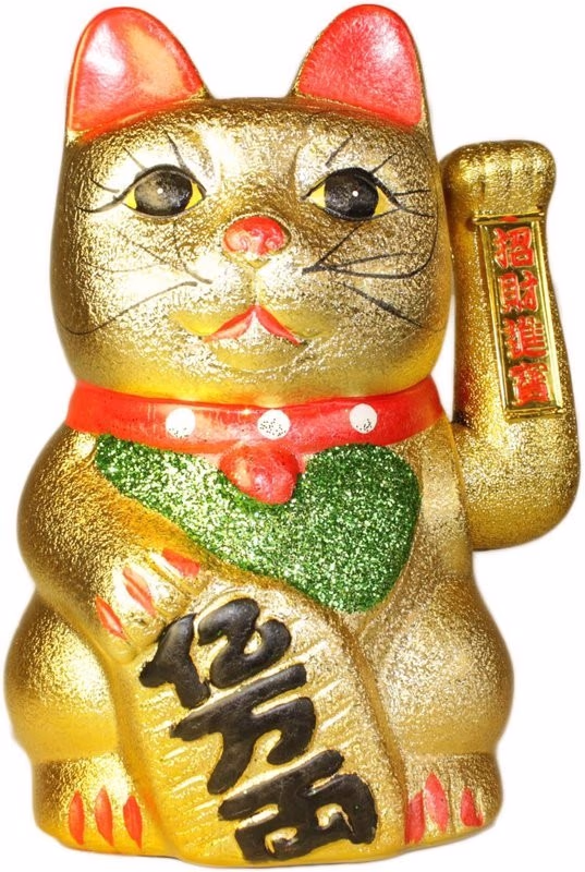 Winkende Chinesische Katzen Sehr Groß