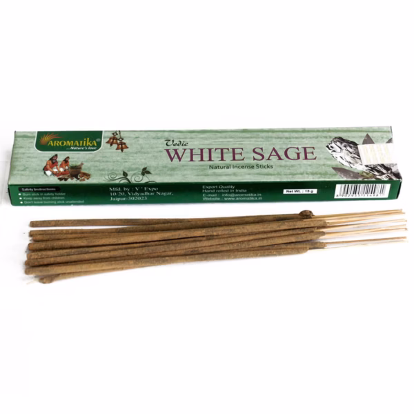 Vedic Räucherstäbchen - Weißer Salbei - 15g