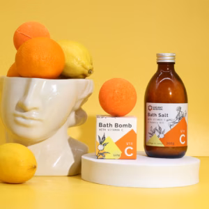 Mit Vitamin C Angereicherte Badebombe mit Ätherischen Ölen