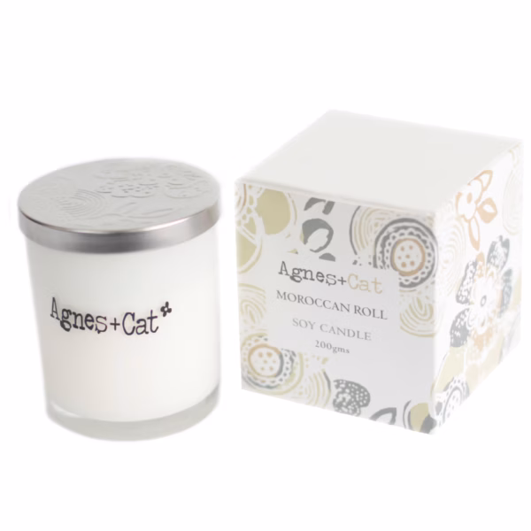 Sojawas Geurkaars in Geschenkdoos - Moroccan Roll - 200g