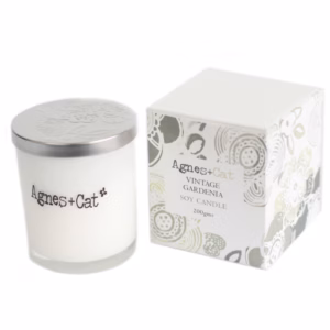 Sojawas Geurkaars in Geschenkdoos - Vintage Gardenia - 200g