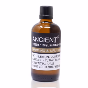 Varm og Opløftende Massageolie - 100ml