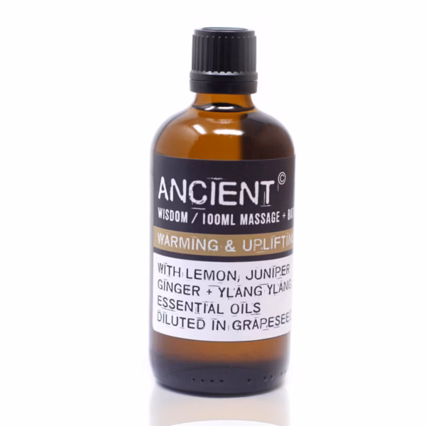 Varm og Opløftende Massageolie - 100ml