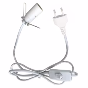 Vit Kabel till Lampor - EU