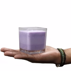 Hvit Label Soyavoks Lys i Krukke - Baby Powder
