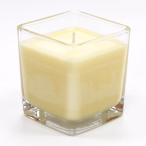 Etiqueta Blanca Vela de Cera de Soja Vela - Pastel de Vainilla