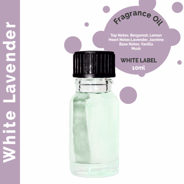 Hvid Lavendel Duftolie 10ml - Uden Mærkning