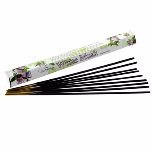 Stamford Premium Wierook Stokjes - Display Doos - Witte Muskus