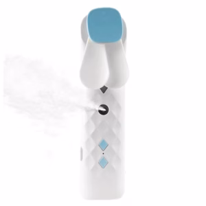 Hvid Nano Mist Face Fan & Spray - USB - Opladelig