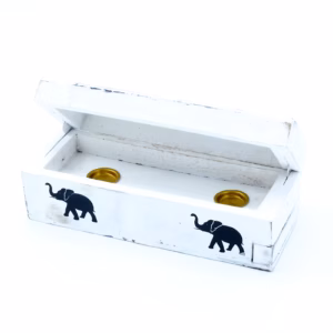 Wierookhouder - Witgewassen - Doos 15cm