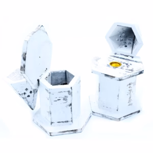 Porte - Encens Délavé Blanc - Pyramid Mini Maison