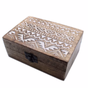 Hvidvasket Trækasse - 6x4 Slavisk Design