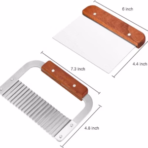 Seifenschneider - Set aus Holz - Gewellter und Gerader Ausstecher