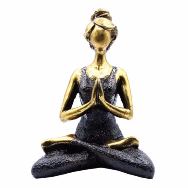 Yogadam Figur - Brons & Svart 24cm