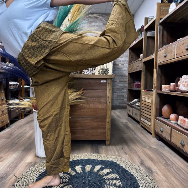 Yoga- und Festivalhose - Thai Fisherman Mandala Mantra On Orange