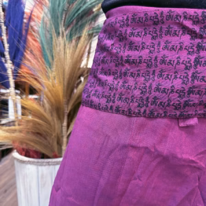 Yoga & Festivalbroek - Thaise Visser Mandala Mantra op Paars