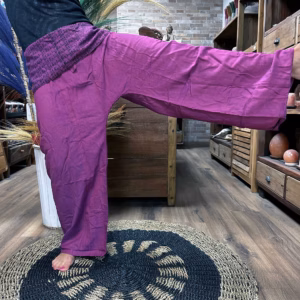 Yoga & Festivalbroek - Thaise Visser Mandala Mantra op Paars