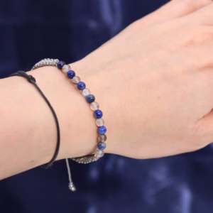 Bougie de Cristal du Zodiaque avec Bracelet de Pierres Fines - Taureau