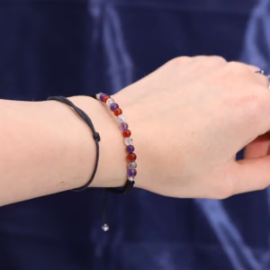 Zodiac Crystal Candle with Gemstone Bracelet - Virgo