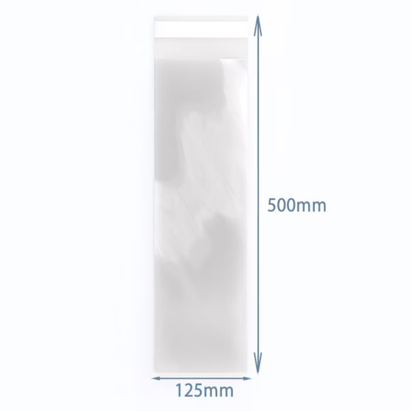 Återförslutningsbara polypropenpåsar - 125x500mm, 500 st