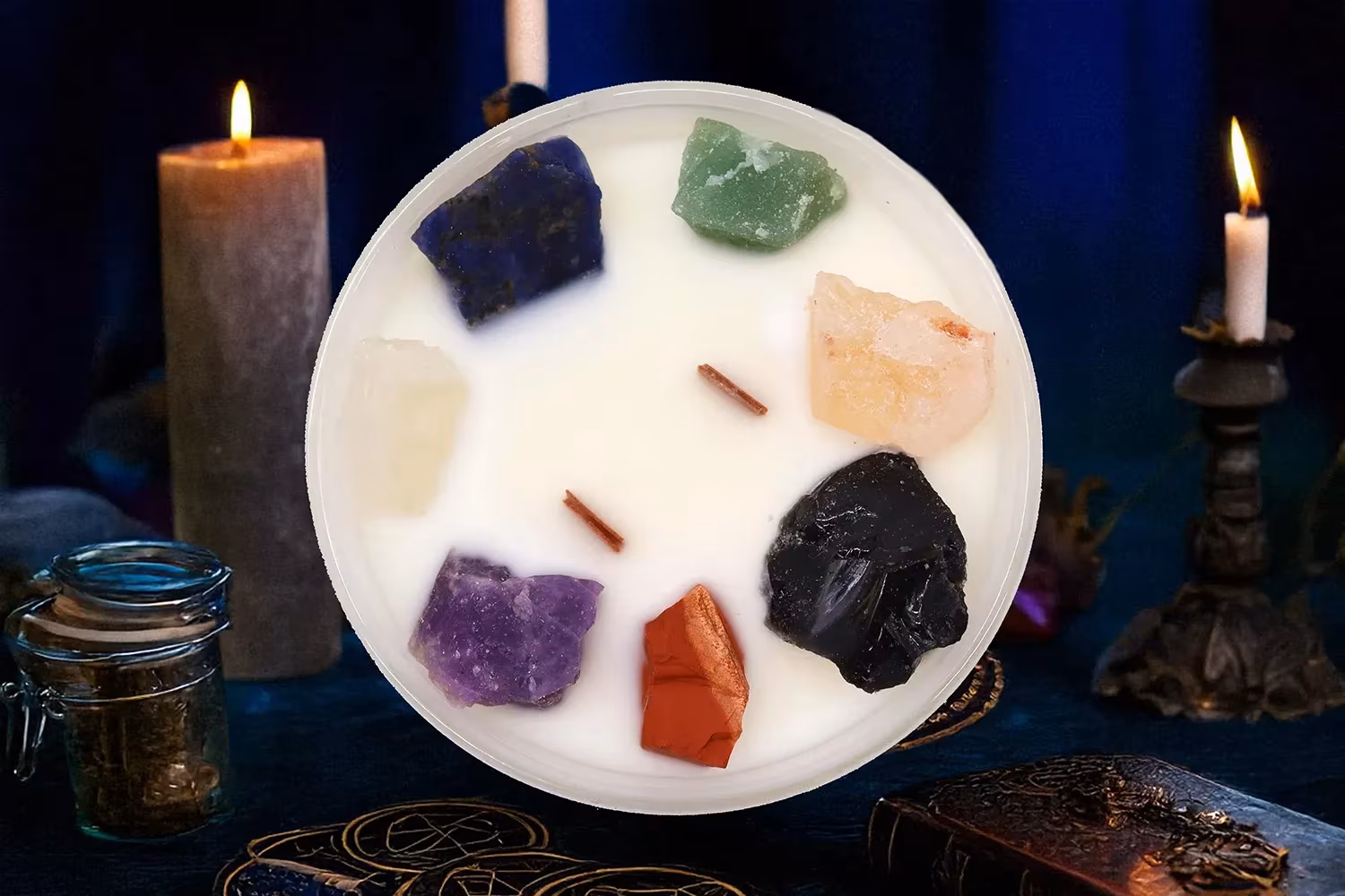 Guía de velas con gemas: cristales, significado, regalos y decoración 1 Guía De Velas Con Gemas: Cristales, Significado, Regalos Y Decoración | Aroma Sentia