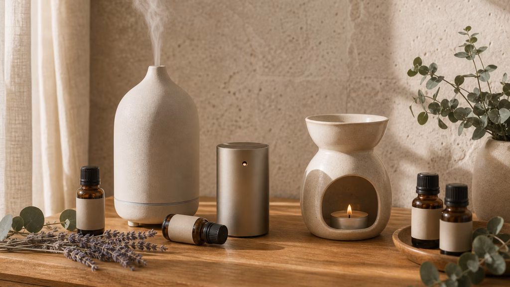 Diffusers Atomisers And Oil Burners Arranged For Home Fragrance