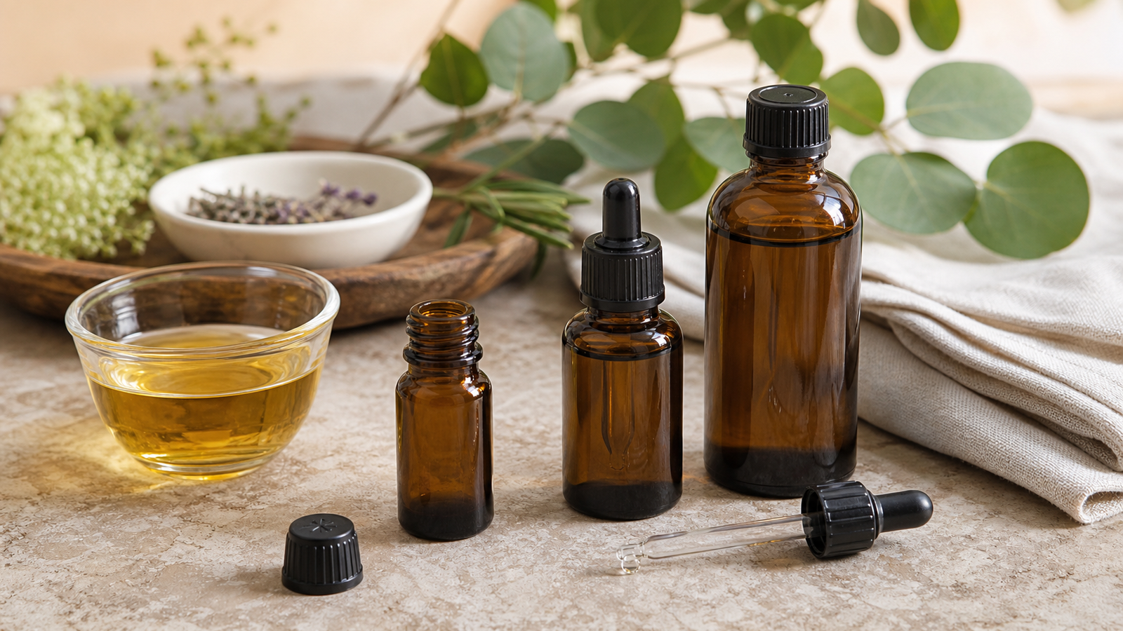 Fragrance Bottles and Accessories Guide: Storage, Blending and Practical Home Scent Tools 2 Amber Glass Bottles And Pipette Droppers For Fragrance Blending